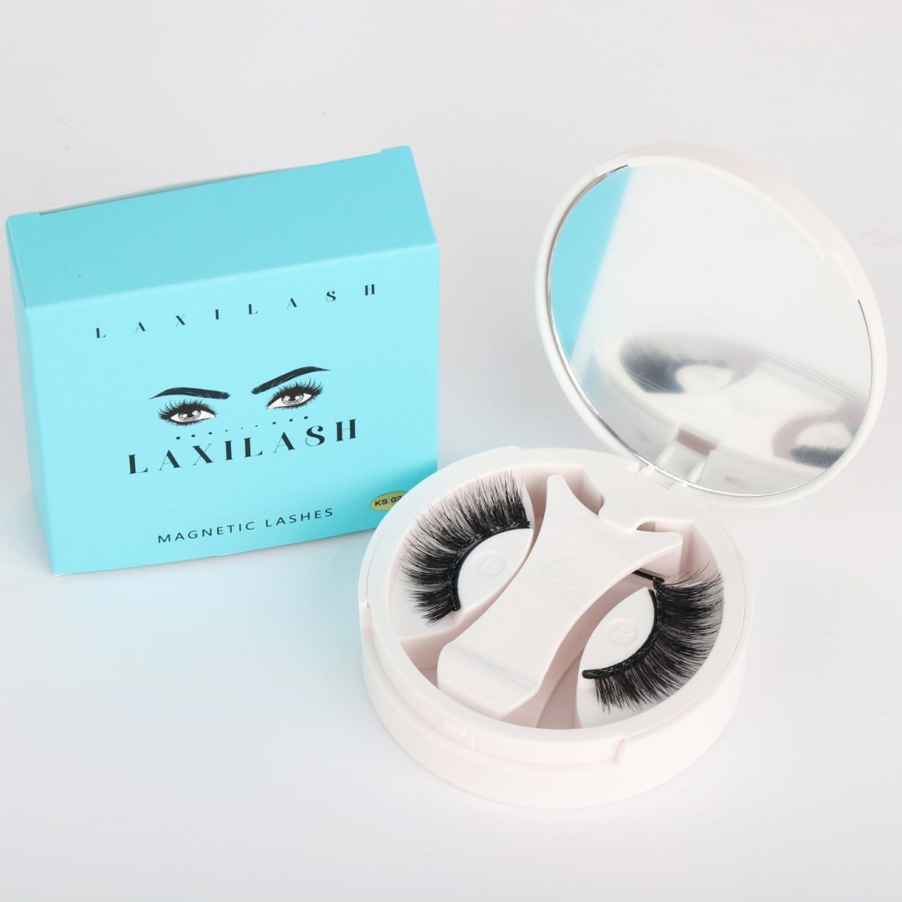 Korean PBT magnetic lashes with mirror case